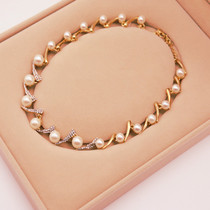 high end atmosphere s type diamond pendant pearl necklace ch
