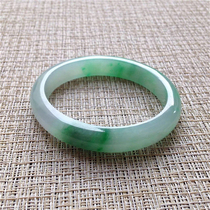 Fine Jade Myanmar old pit natural a cargo jade ice seed floating green flower noble concubine jade bracelet with certificate KH014