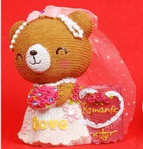 Gypsum mold rubber plaster mold cartoon latex mold teddy bear pen tube painting mold wholesale