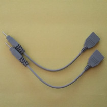 Intermediate frequency physiotherapy instrument conversion wire physiotherapy instrument output wire three needle to single needle thread (three holes to one core)