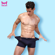 Cat man mens underwear mens middle-aged plain breathable boxer pants boxer sexy trousers thin slim low waist