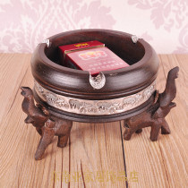 Southeast Asia Thailand imported three elephant back ashtray creative small elephant ashtray creative crafts to attract wealth