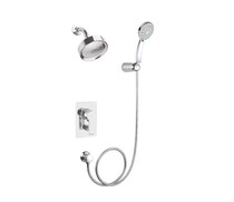 Kohler K-10887T-4-CP Hinglinger Entrance Wall Type Double Shower Head Shower Nozzle Shower Nozzle Lotus Shower Nozzle