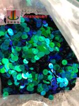 3mm-12mm Malachite green flat piece Sequin material Malachite green bead piece Clothing accessories Jewelry accessories