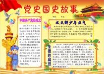 Historical knowledge electronic tabloid finished hand-written newspaper briefing board template A4