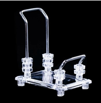 Transparent acrylic shoe store shelf shoe support men and women shoes special display stand metal shoe rack swing shoe props