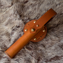 Pure hand-ordered pure cow leather Wanted with stick sheath stick sheath Leather Pure Bull Leather Cover Horizontal Hanging Diagonal Hanging Vertical Hang