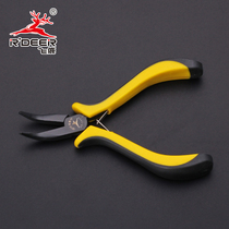 Flying Deer Black Nickel-Iron Alloy Mini Pliers Sharp Mouth Pliers Flat Mouth Pliers Round Mouth Pliers Needle Mouth Pliers