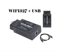 Direct sales Wifi USB Elm327 OBD2 Apple Iphone Ipad Pc Car detector with USB
