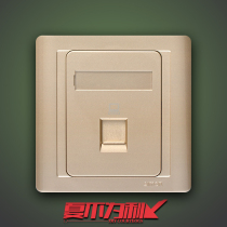 Simon Simon 55 series champagne gold one computer network cable network broadband panel Type 86 N55218S-56