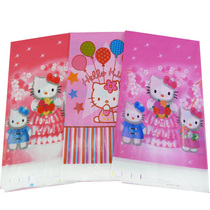 Party supplies cartoon pattern birthday party arrangement supplies tablecloth tablecloth plastic tablecloth kitty cat