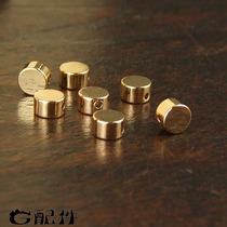 Promotional DIY accessories imported small round flat beads 14k bag gold beads DIY hand beaded Korean jewelry with beads