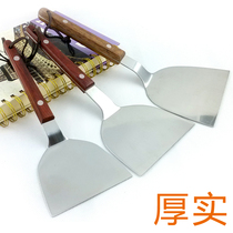 Stainless steel wooden handle shovel Cooking shovel Grill shovel Frying shovel Iron shovel Meat steak shovel Japanese shovel Flat cooking shovel