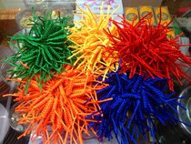 Tibetan Buddhism Tibet diamond knot car hanging color small nine knots pure hand-woven Ping Knot pendant