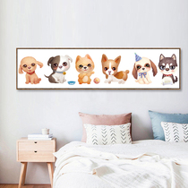 5d Diamond painting full of diamond embroidered puppy cartoon cute sticker cross stitch 2018 new living room bedroom bedside painting