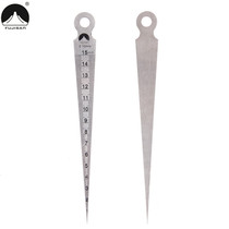 Mount Fuji stainless steel gap ruler wedge-shaped feeler ruler cone inner diameter ruler slope ruler high precision 1-15mm with hole