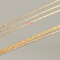 American 14K gold gold note gold flower pattern line letter thread ear hook line DIY jewelry accessories handmade wire