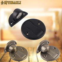 Black floor suction invisible floor suction European-style ultra-strong magnetic door suction door to suction American pure black stainless steel