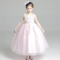 2020 Summer New Kids Dress Princess Dress Floral Kids Dress Tutu Piano Performance Birthday Skirt Spring