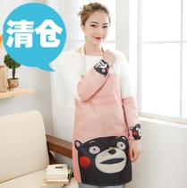 Clearance cartoon childrens gown cloth personality bib creative animation parent-child cotton apron sleeve kit