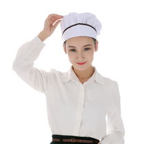 Chef hat female kitchen hygiene work hat Anti-fume canteen Restaurant food bakery Baking breathable and dustproof
