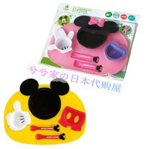 Japan (Jinhacheng) Disney Mickey Minnie baby tableware plate set of 8 pieces made in Japan