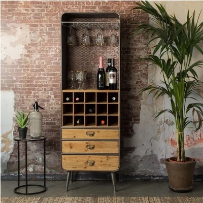 Style cap industry cabinet red wood waterside metal sprinkl