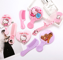 Hair Comb Mirror Suit Baby Cartoon Hair Comb without injury Massage Scalp Child Girl Accessories