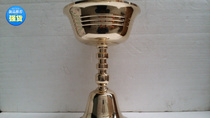 Tibetan Buddhism pure copper ghee lamp holder Buddha oil lamp holder diameter 21cm * height 30cm