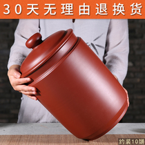 Boutique handmade Dahongpao mud purple sand tea cans Puer tea cake cans white tea loose tea cans 5 kg sealed