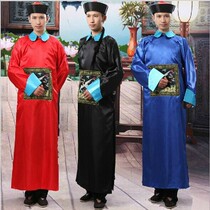 Rental ancient costumes Qing Dynasty White Crane minister official uniform eunuch costume Halloween zombie cos costume performance costume rental