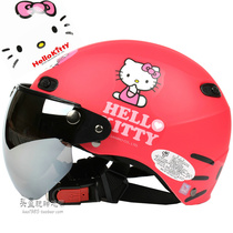 Taiwan EVO big face Asian red Harley electric motorcycle helmet helmet men and women sunscreen ultraviolet four summer