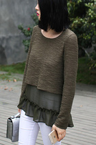 (LAMBO exclusive @ te) double subjacketed hemp top