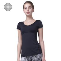 easyoga yoga clothes T-shirt female professional yoga fitness short sleeve top quick-drying La veda daily wear