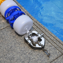 Swimming pool equipment swimming channel line water line competition divider adhesive hook stainless steel scratch-proof tightener