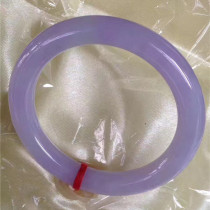 Myanmar natural old pit A cargo jade ice powder purple round bracelet sub jade water moisture belt certificate KK066