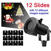 Christmas Laser Projector Lights LED 12 Patterns Garden Lamp
