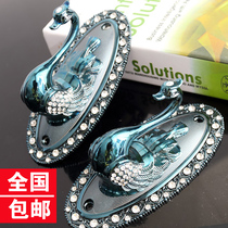 New high-grade diamond swan classical curtain hook wall hook Wall hook Coat hook Villa mansion wall hook Ball hook