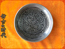 Miao silver bowl Double Dragon play beads (3768) appreciation collection