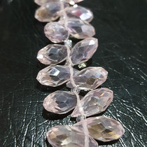 Glass tube Pearl transparent beads Beads Handcrafted DIY Ornament Clothing Wedding Dress Accessories Accessories DIY Beads Chain