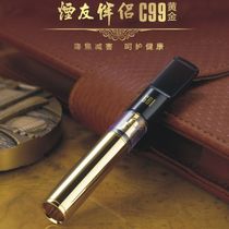 Smokey Mate C99 gold cigarette nozzle Circulating cleaning microporous magnet double filter fine smoke conversion head