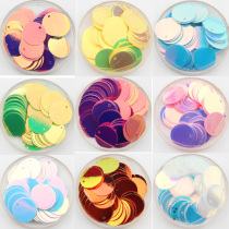 16mm side holes bright sheet 50 pieces left and right clothing accessories dance dress Wedding Dress imported gold light sheet sequin