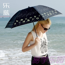 Brand shelter rain rain and rain folding fresh constellation umbrella super light and strong sunscreen vinyl Princess sunshade