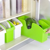 Kitchen supplies rack cabinet lid rack bowl tableware pot holder plastic seasoning rack storage rack