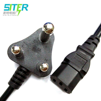 Spot large South African three-hole product suffix 3*0 75 square computer light box India standard three-cylinder power plug line