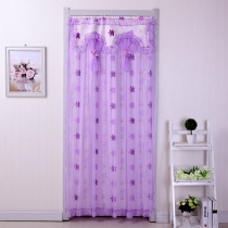 Door curtain fabric anti mosquito curtain lace partition curtain toilet bedroom curtain half curtain curtain feng shui long curtain