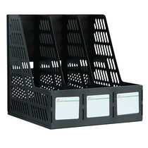 Del 9833 desktop office supplies triple File frame plastic file holder data file rack