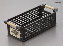 Japan Imported Kitchen Fridge Containing Basket Tabletop Containing plastic rectangular containing box Bathroom Containing Basket