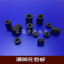 Black M3 pad height column plastic pad column Nylon sleeve ABS plastic washer round hole spacer column Φ3 1000pcs