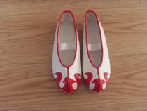 Flat stick flowers dance shoes